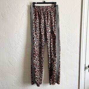 mnml Size XS Sweatpants - Joggers Leopard Striped Pockets Bottom Zip